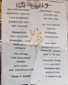 Setlist signé