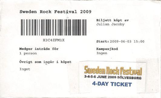 Sweden Rock Festival : Heaven and Hell + In Flames - Norje, SÃ¶lvesborg ...